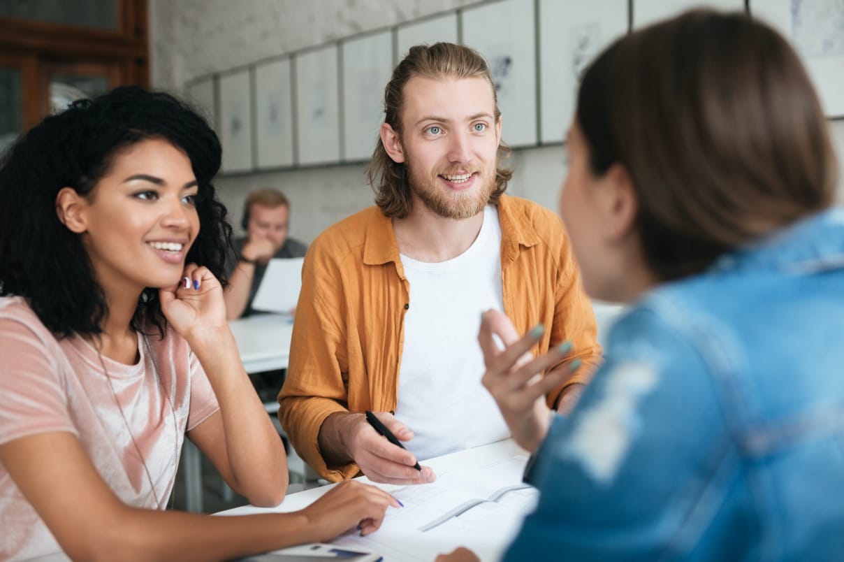 Students training at New Directions College