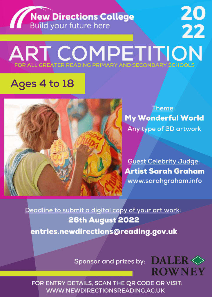 Art Competition for all Greater Reading Primary and Secondary schools