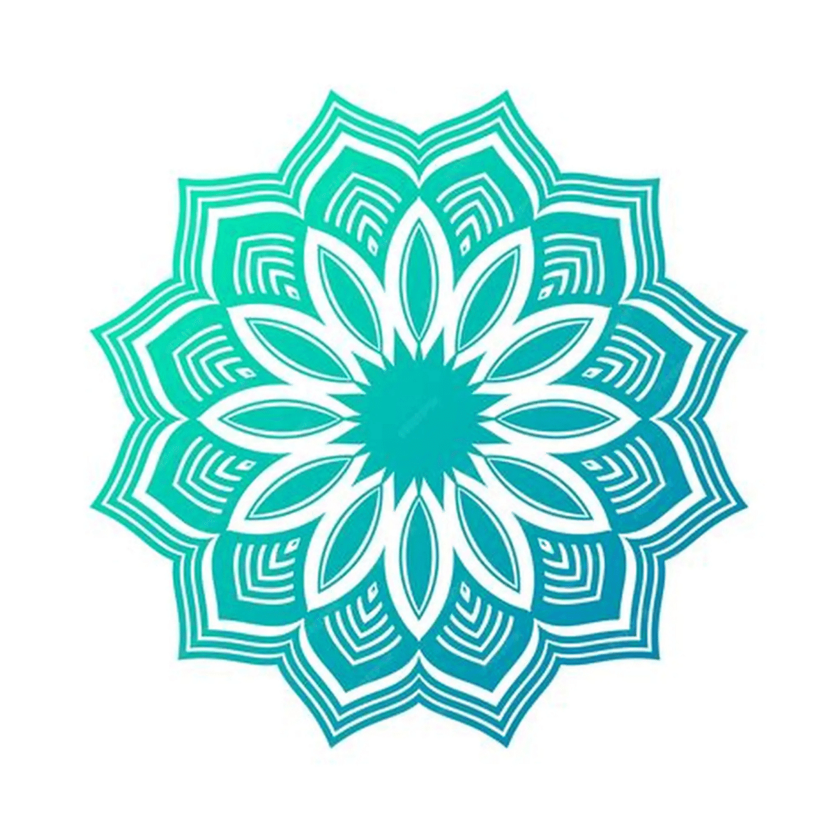 Vector flower - Islamic art