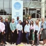 Learners outside Thames Water building