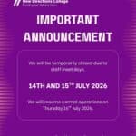 Inset day closure notice