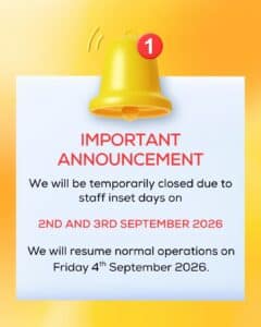 Inset days closure